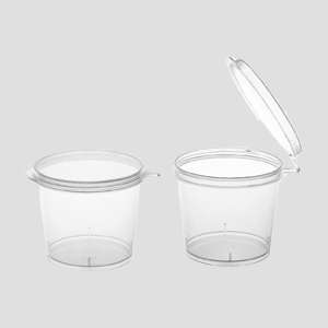 2OZ HINGED SAUCE CUP 1000